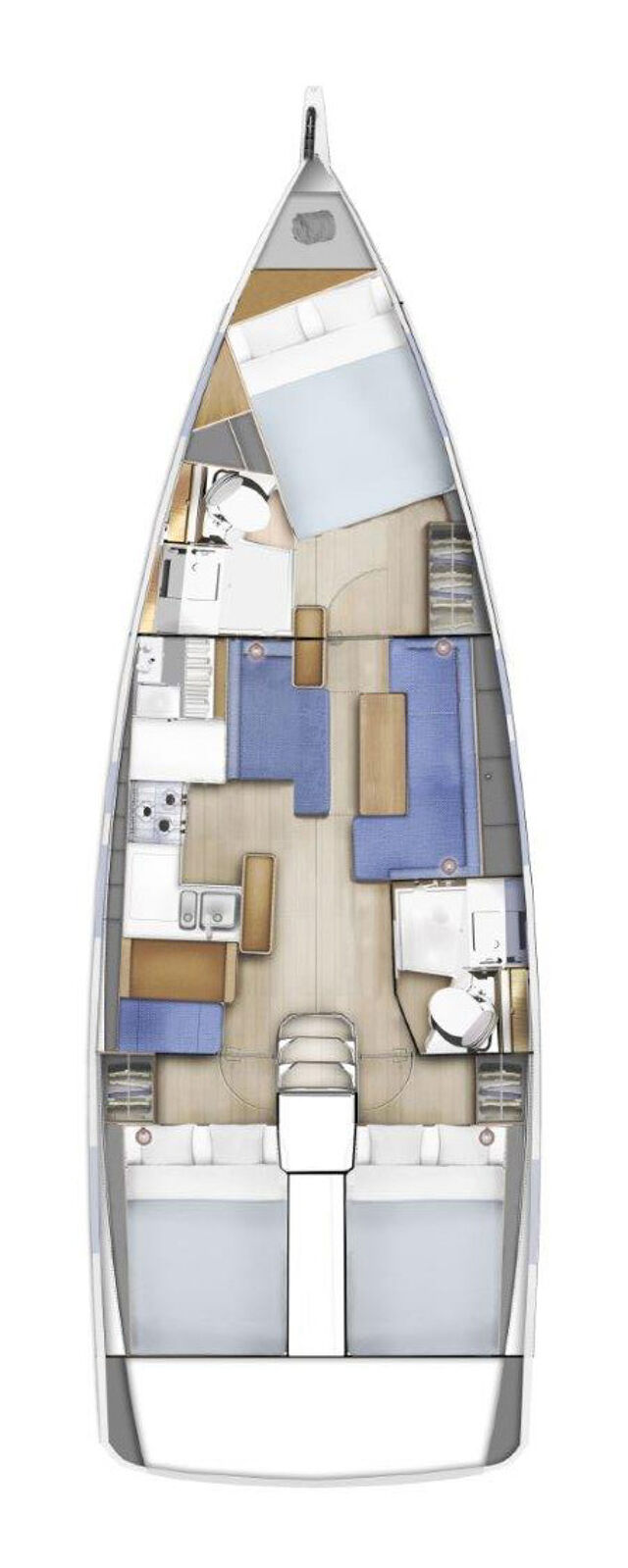 Sun Odyssey 410 - 3 cab. Naias